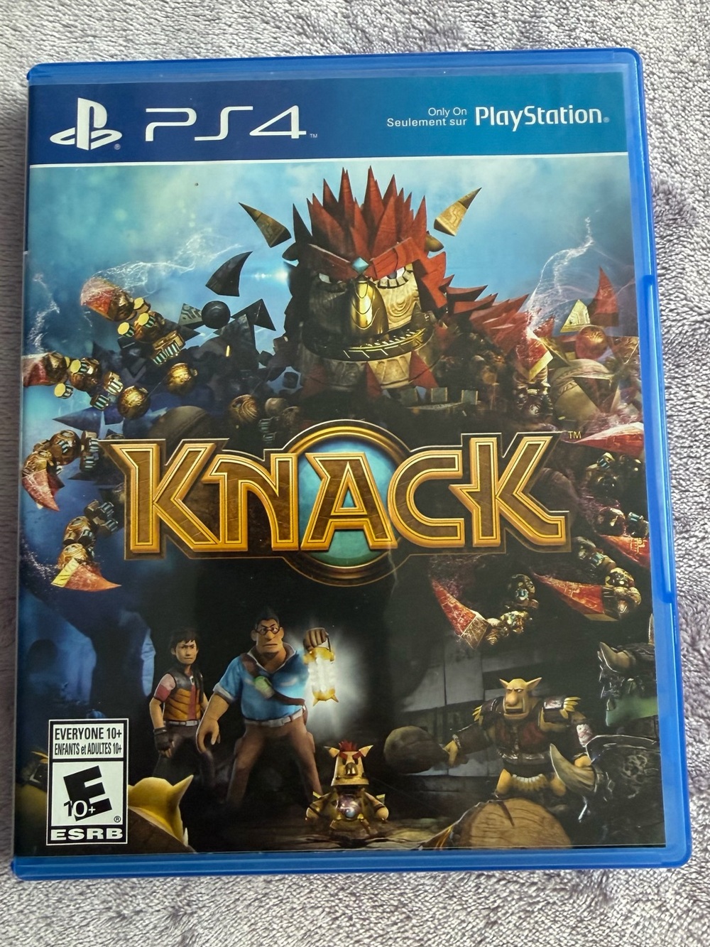 Sony Knack PS4 Game - Blue and Gold Cover
